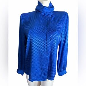Diane Von Furstenberg Royal Blue Blouse
